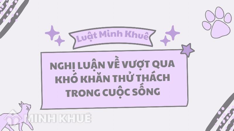 Đối mặt với khó khăn: Vượt qua thử thách