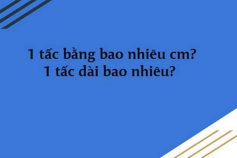 Quy đổi 1 tấc sang cm