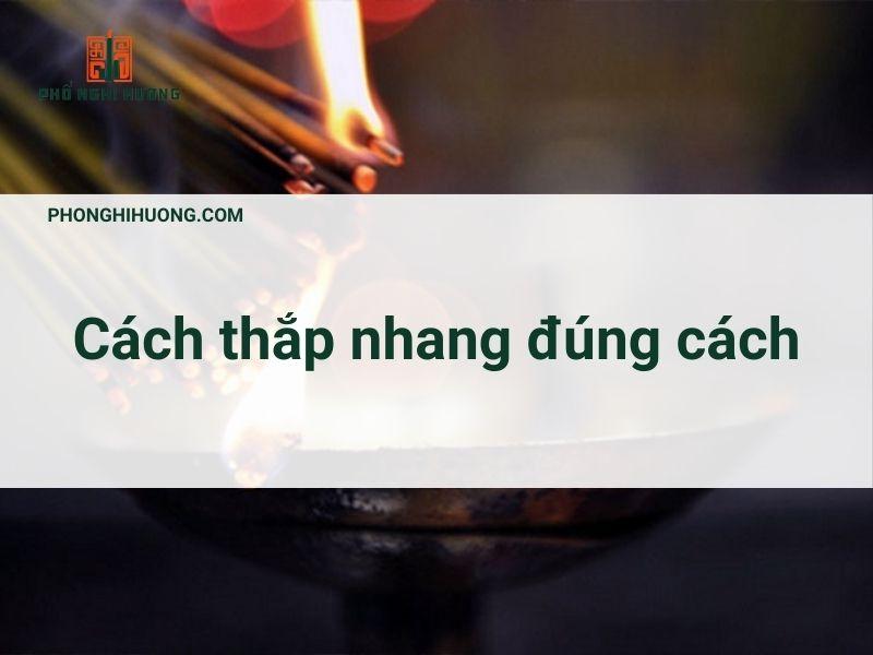 Thắp hương đúng cách