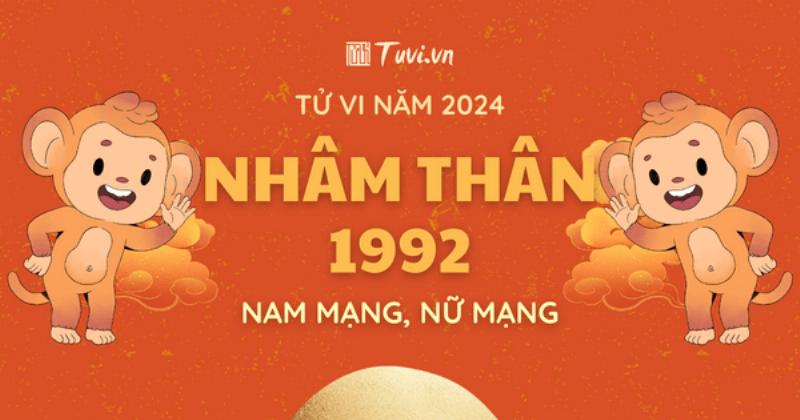 Tử vi nam Nhâm Thân 1992 phong thủy 2024