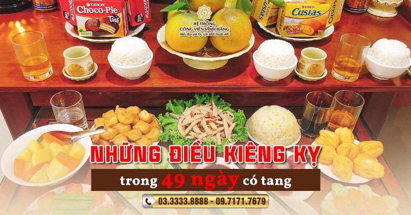 Kiêng kỵ ăn uống trong 49 ngày sau khi mất